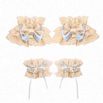 Cherry mousse rococo corset / sleevelet / choker 🍒