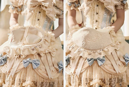 Cherry mousse rococo skirt / panniers 🍒