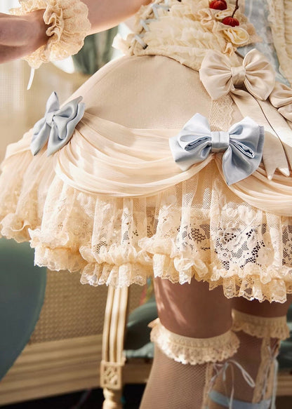 Cherry mousse rococo skirt / panniers 🍒