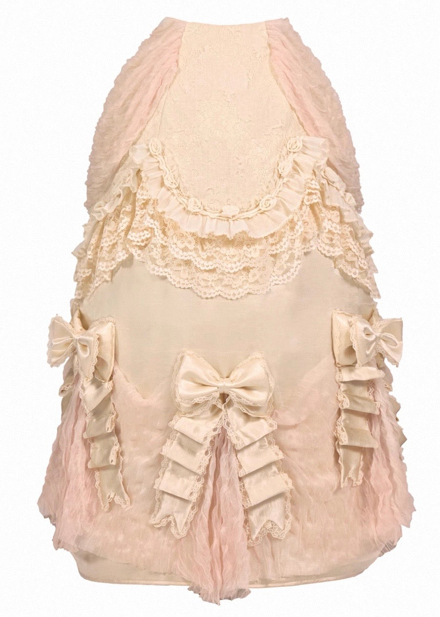 Cherry mousse rococo maxi skirt / panniers 🍒
