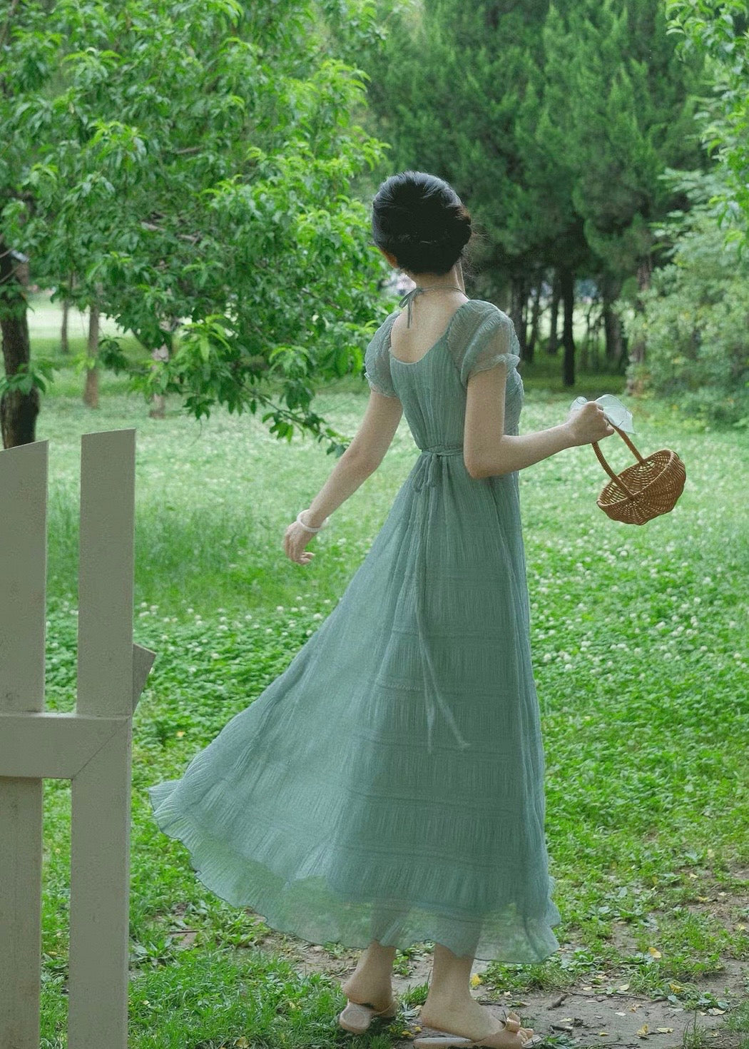Misty meadow fairy dress