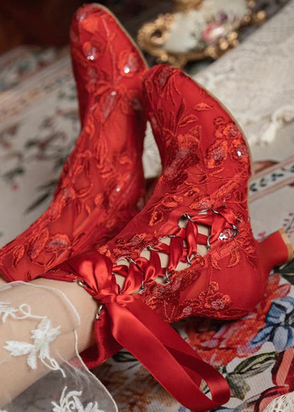 Lacey silhouette boots