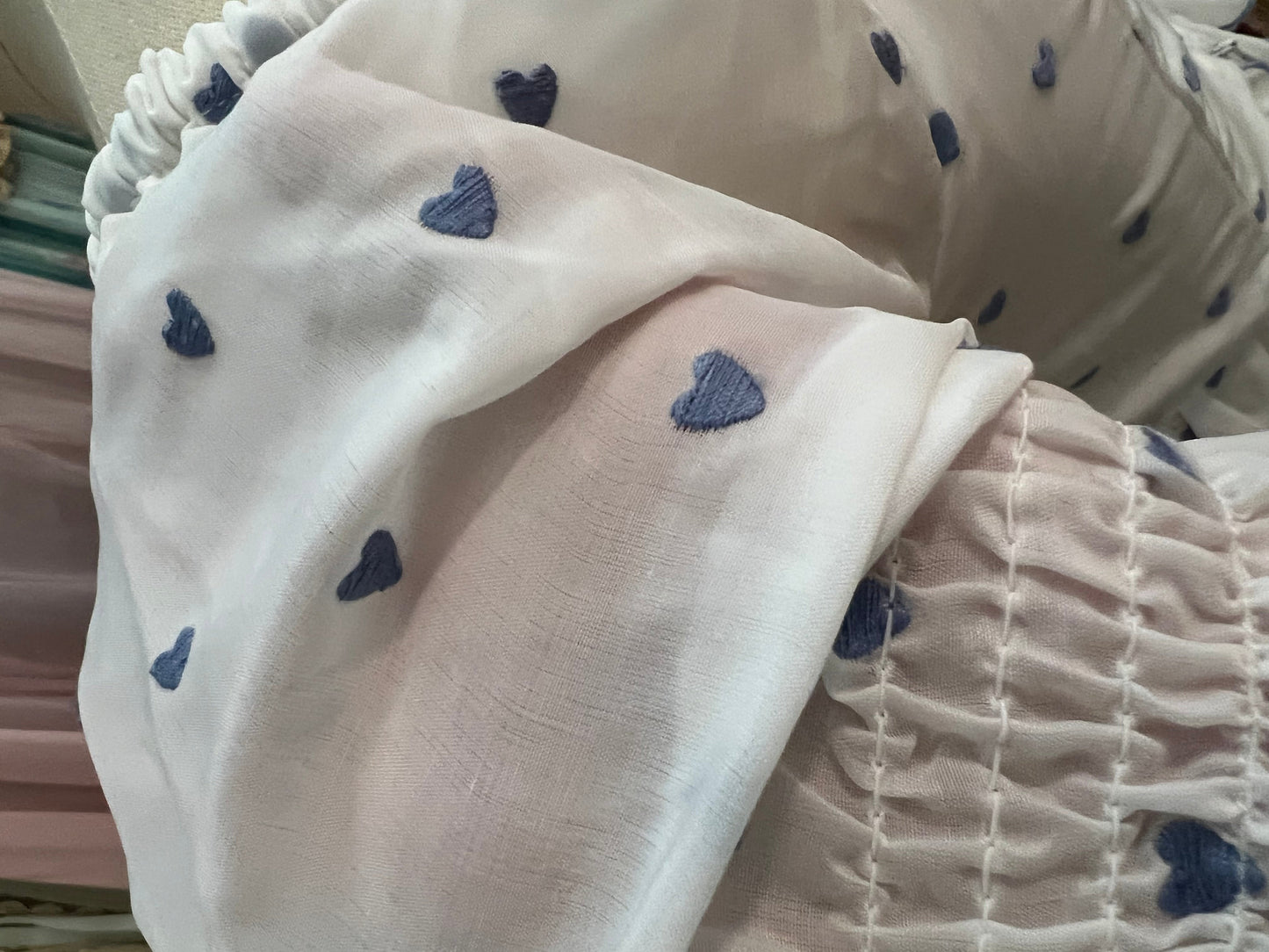 Little blue heart lawn set