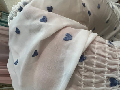 Little blue heart lawn set