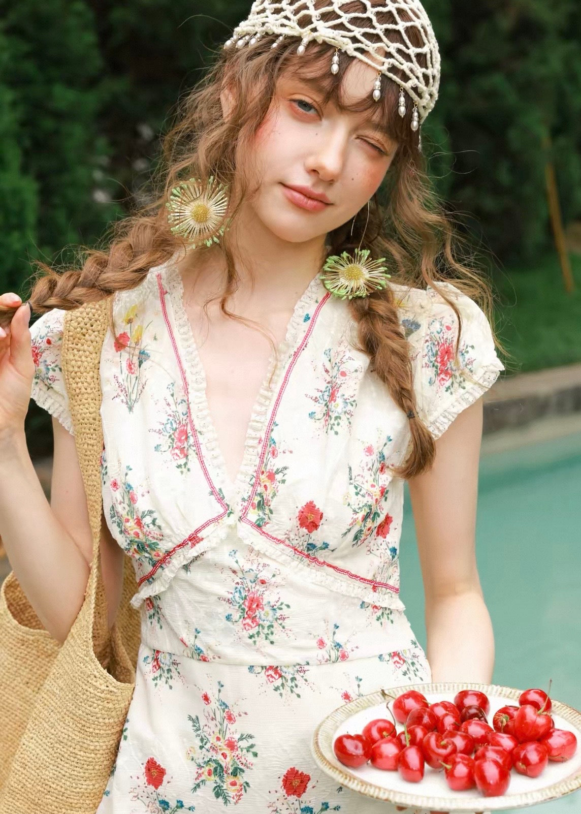 Summer berry dress
