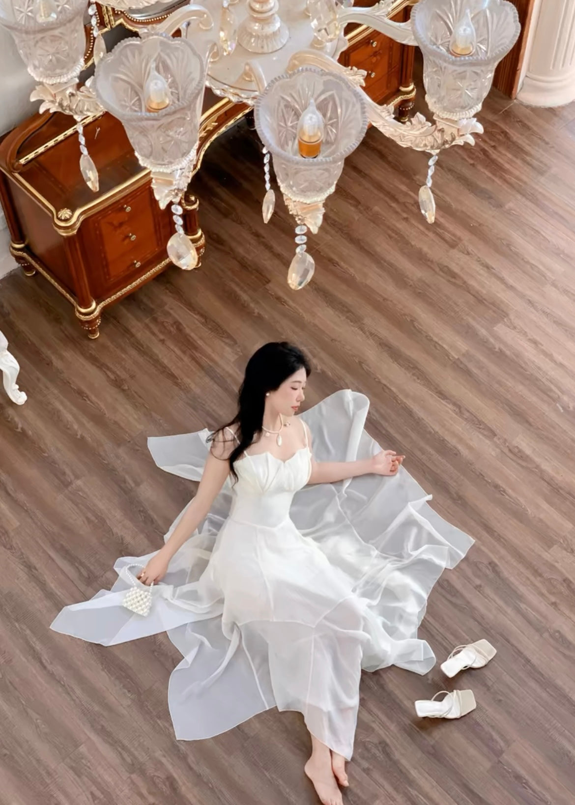 White shell dress