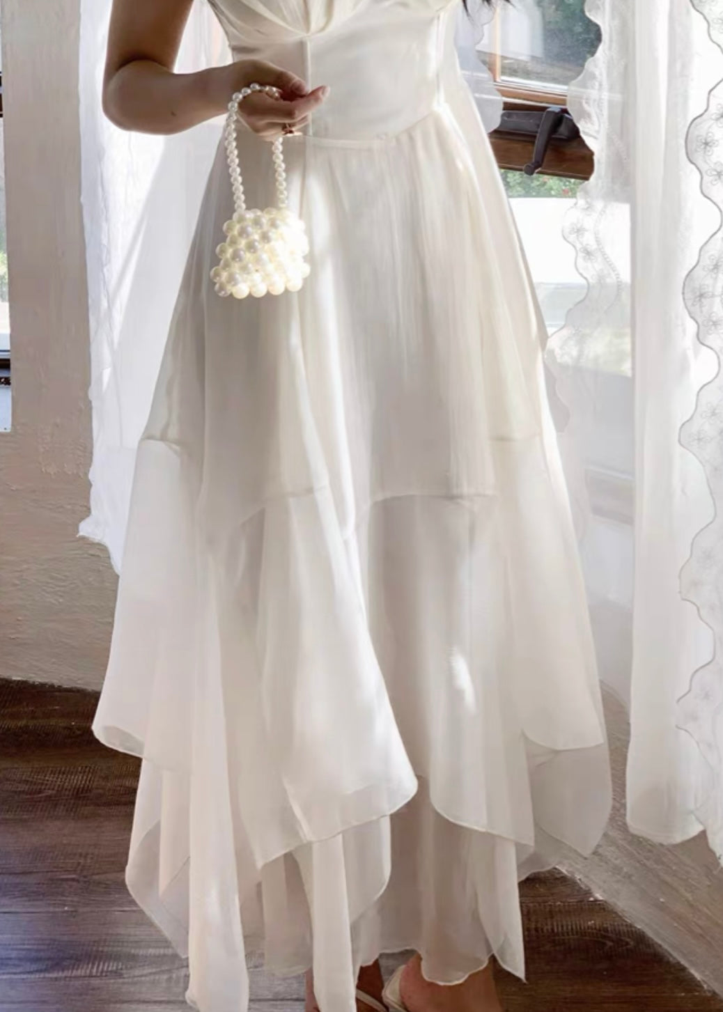White shell dress