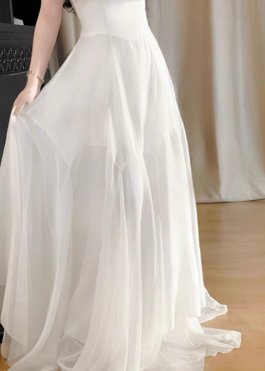 White shell dress
