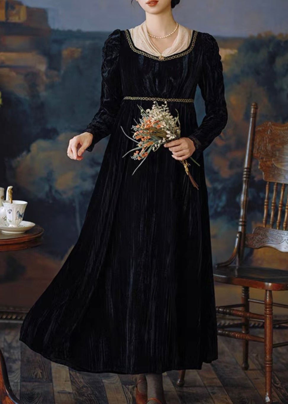 Regency romance dress