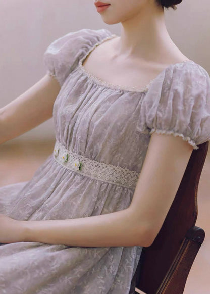 Silvery soirée dress