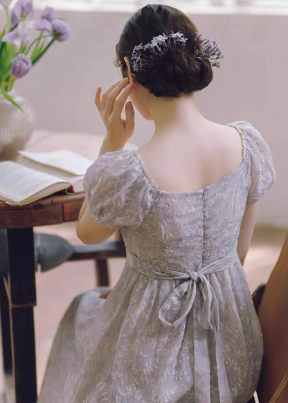 Silvery soirée dress