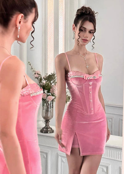 Rose bubbles sparkling dress