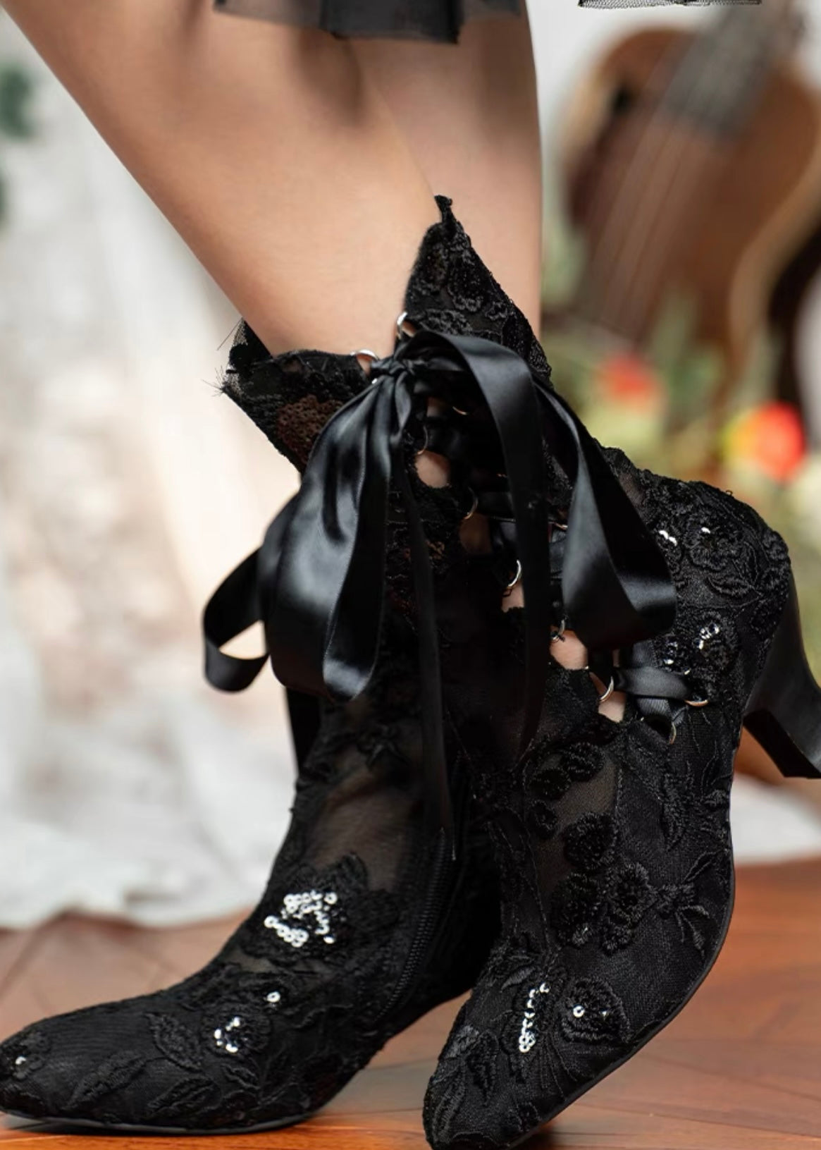 Lacey silhouette boots