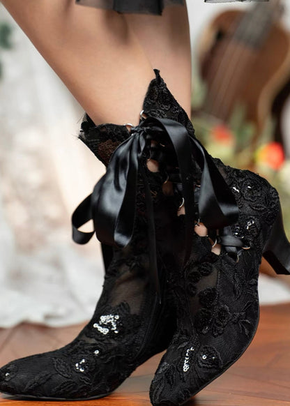 Lacey silhouette boots