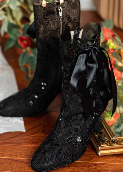 Lacey silhouette boots
