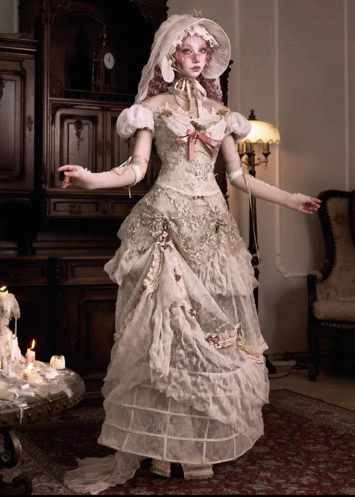 Edwardian dollette corset set