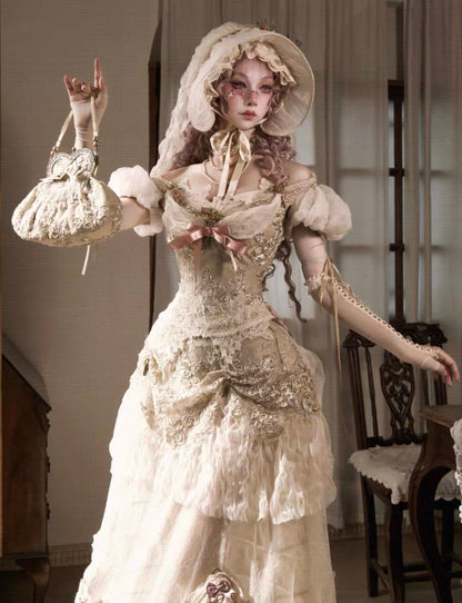 Edwardian dollette corset set