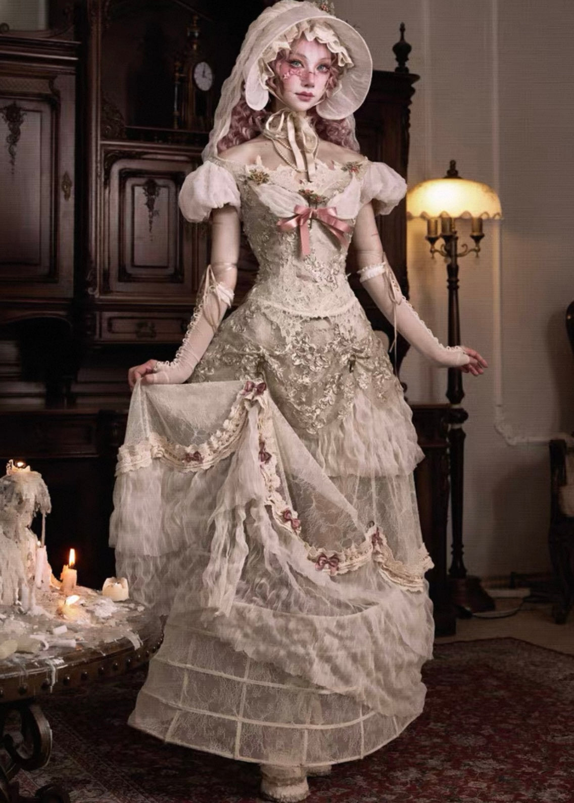 Edwardian dollette corset set