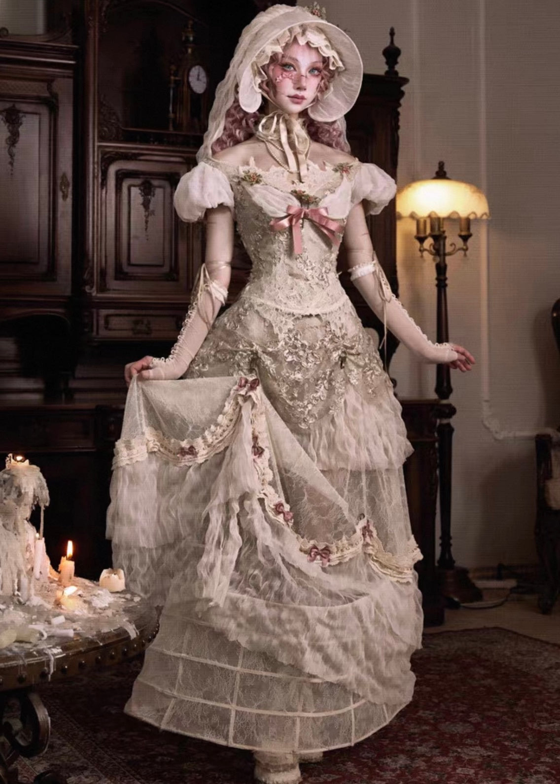 Edwardian dollette skirt / crinoline