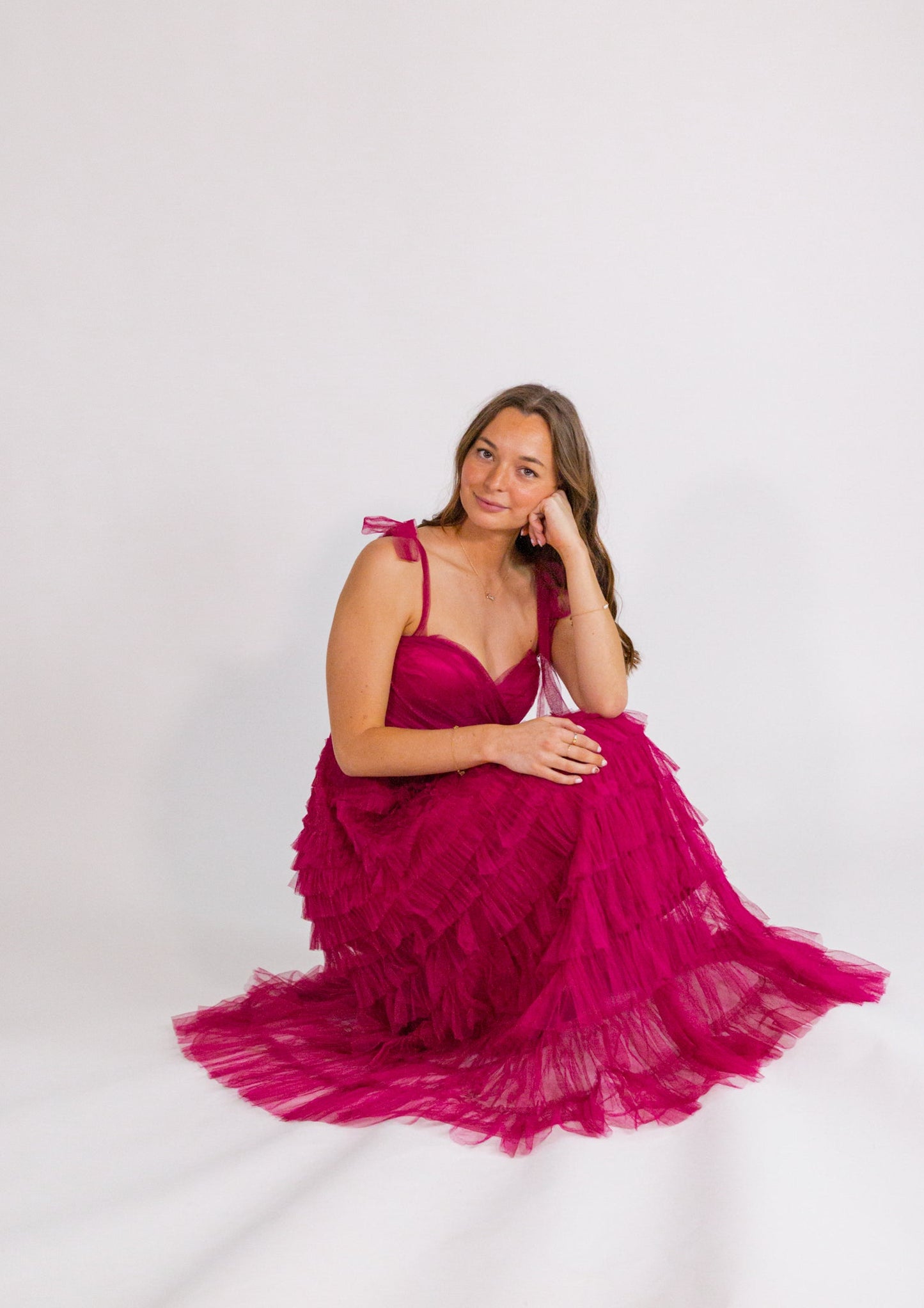 Mason Tulle Maxi - Berry