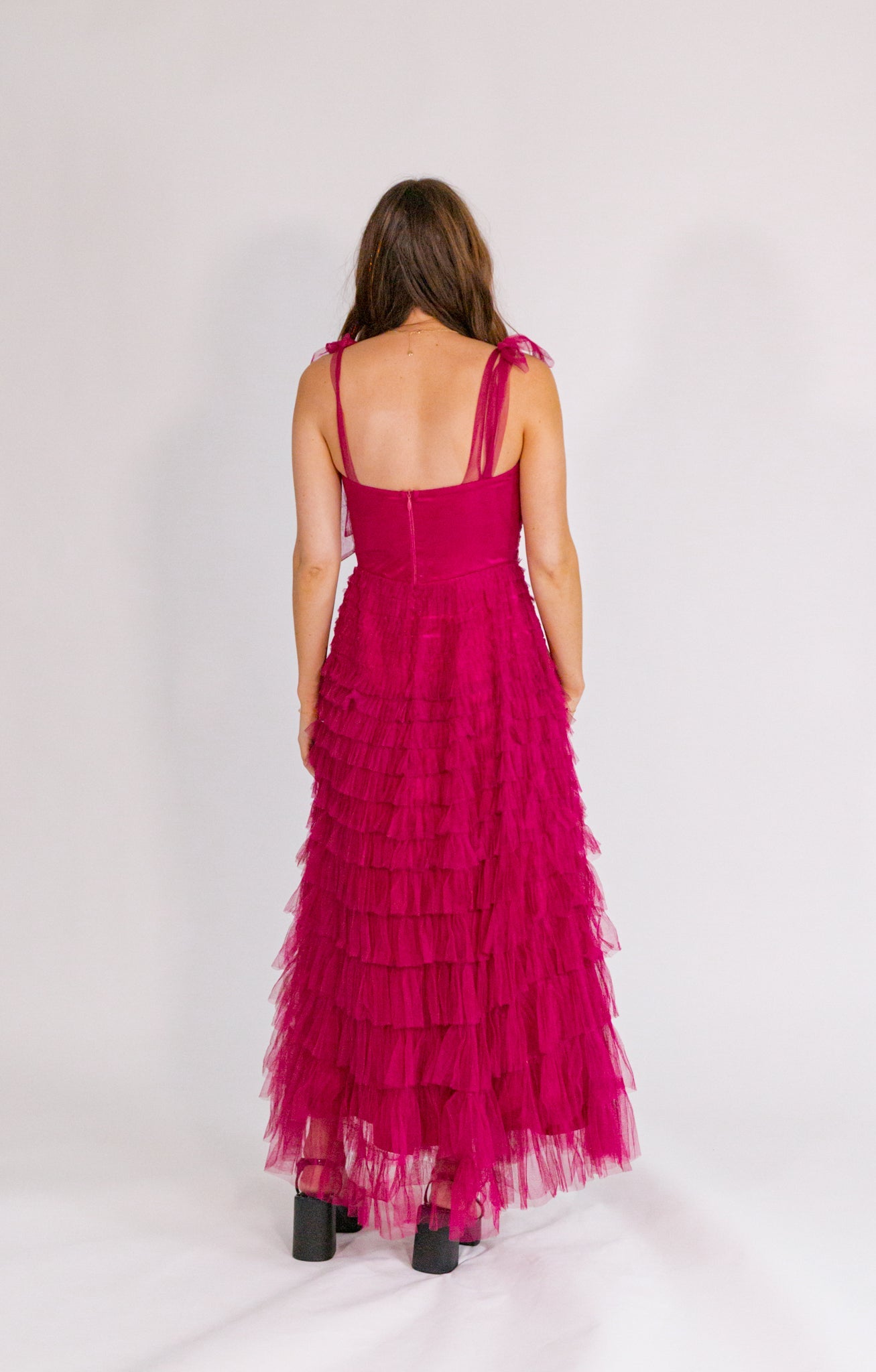 Mason Tulle Maxi - Berry