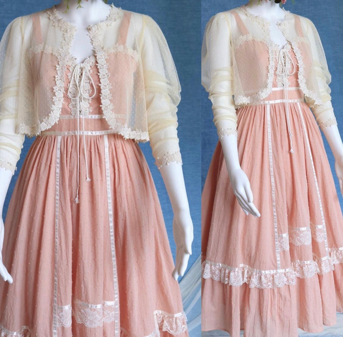 Isabelle dress set (including duster and dress)