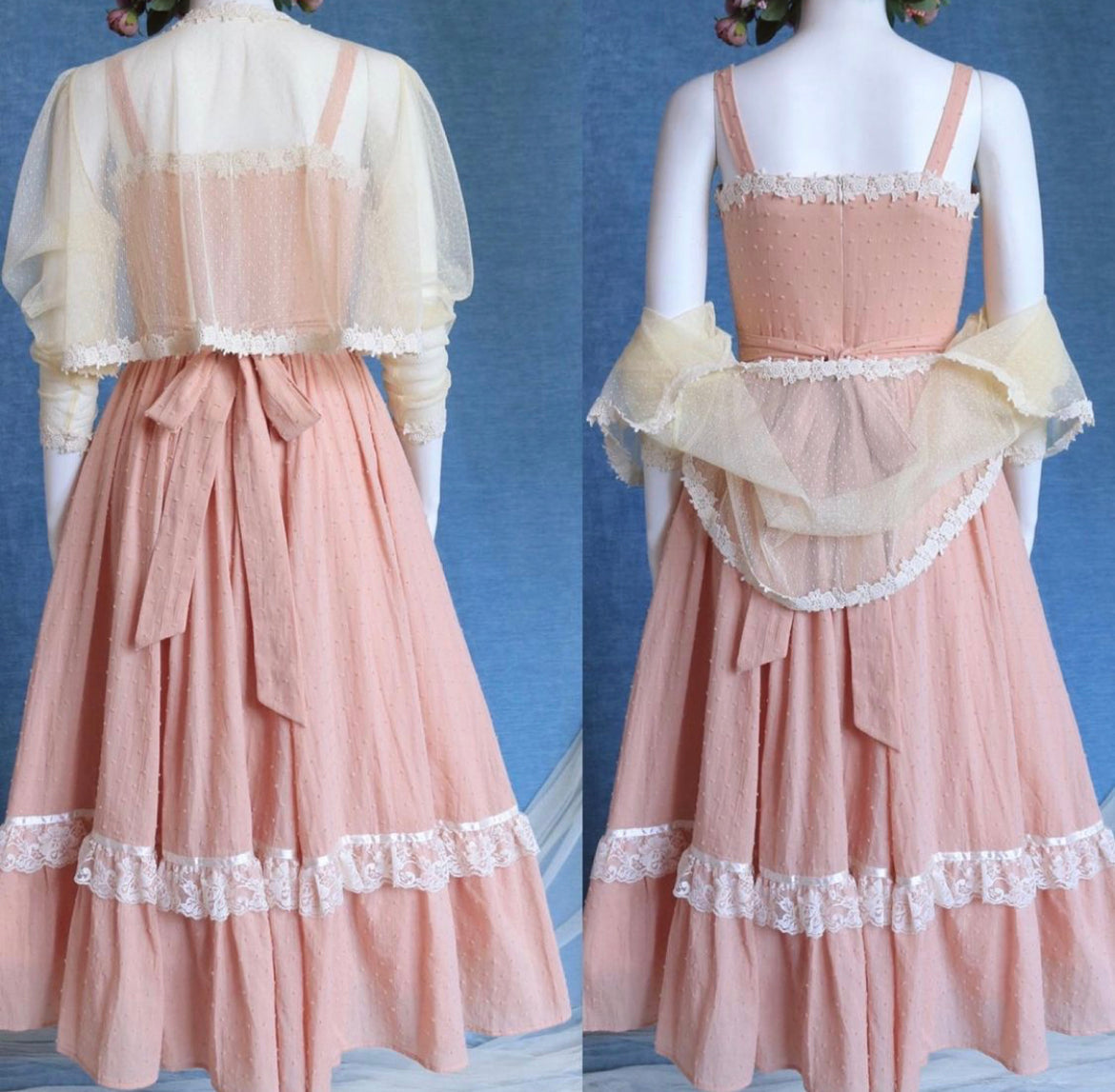 Isabelle dress set (including duster and dress)