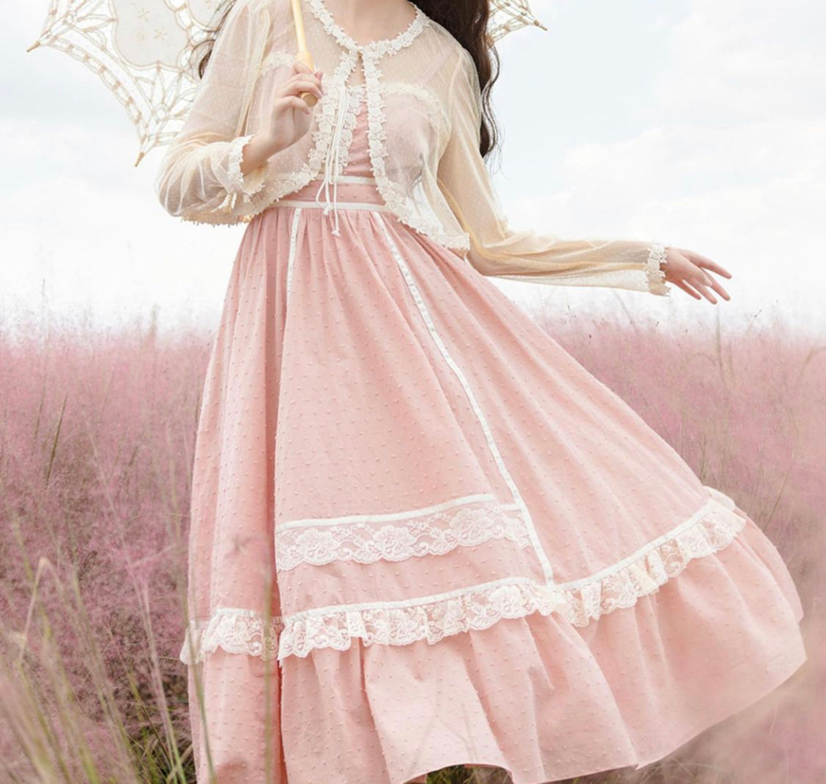 Isabelle dress set (including duster and dress)