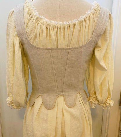 Elizabethan linen corset (stays)