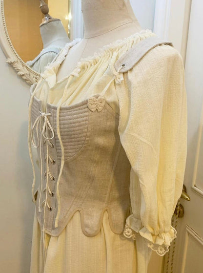 Elizabethan linen corset (stays)