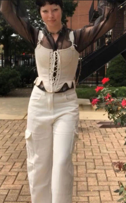 Elizabethan linen corset (stays)