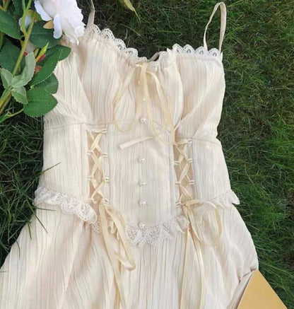 White vinegar corset dress / bolero