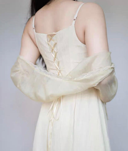 White vinegar corset dress / bolero