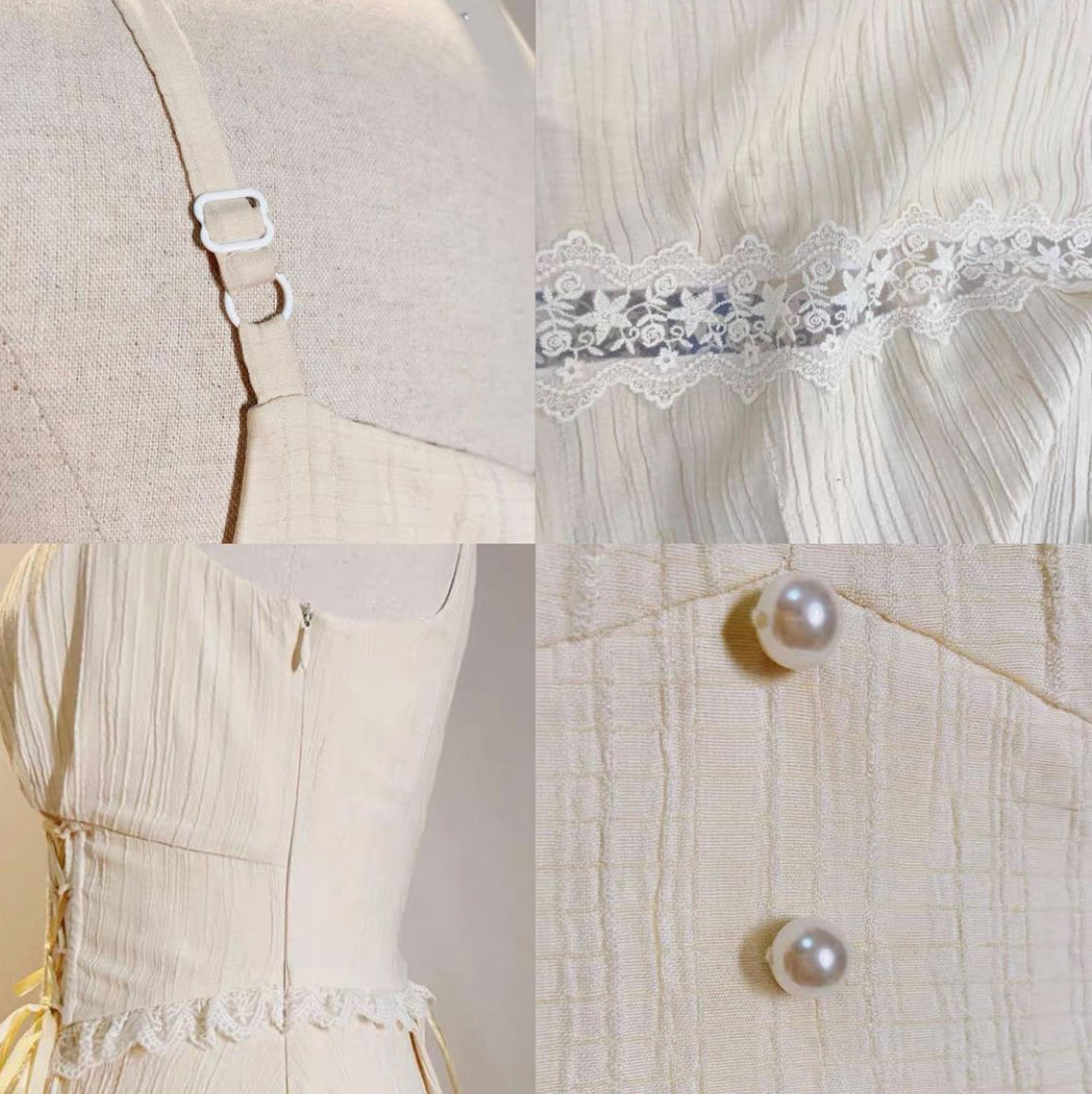 White vinegar corset dress / bolero
