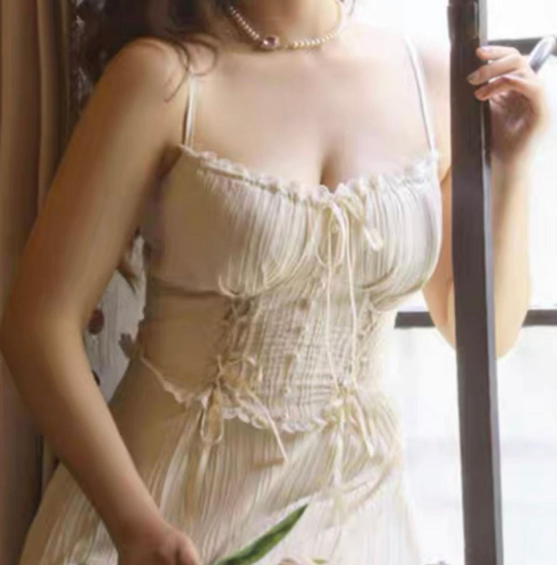 White vinegar corset dress / bolero