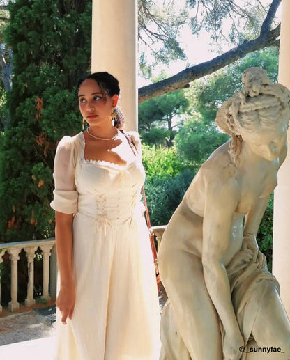 White vinegar corset dress / bolero
