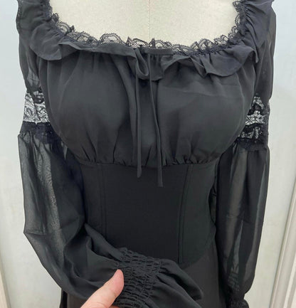 Witchy boned corset and skirt set