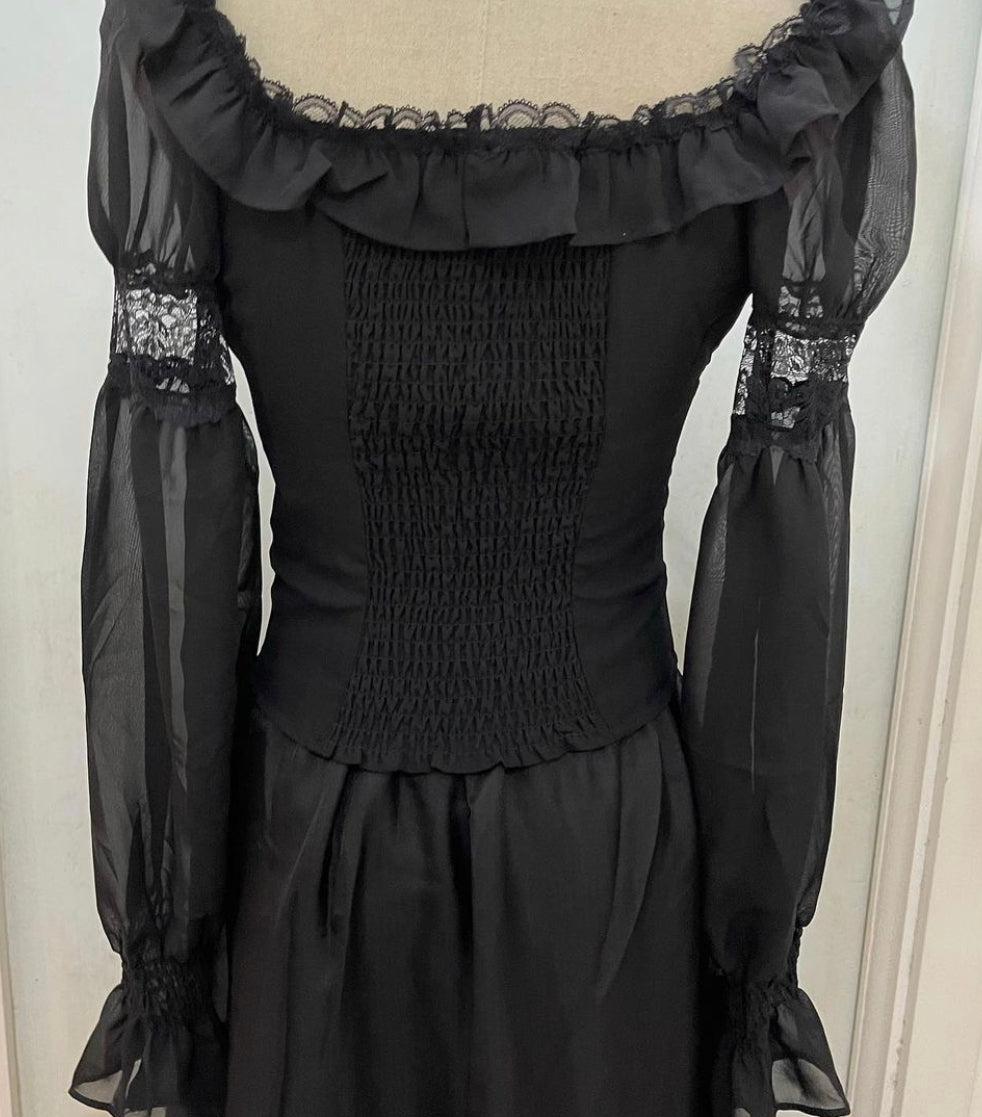 Witchy boned corset and skirt set