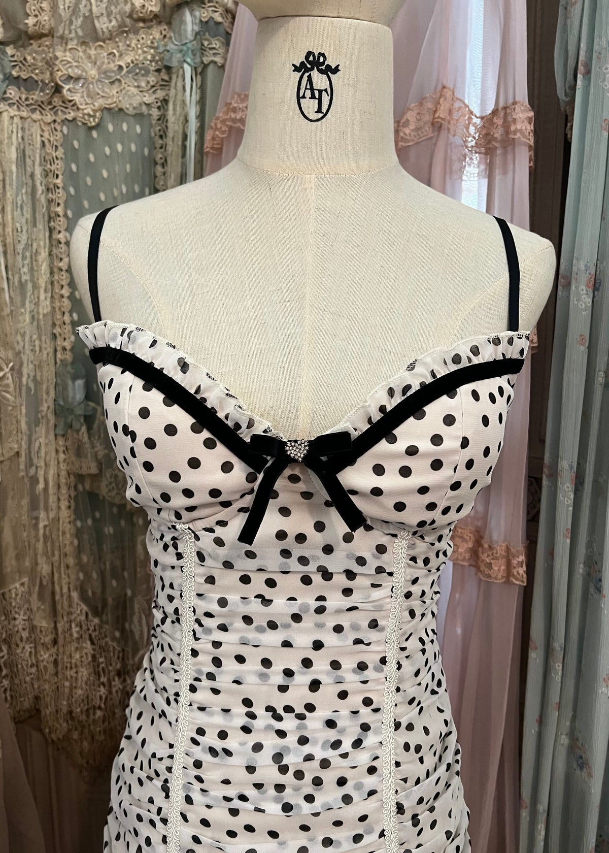 Kayla polka dots dress
