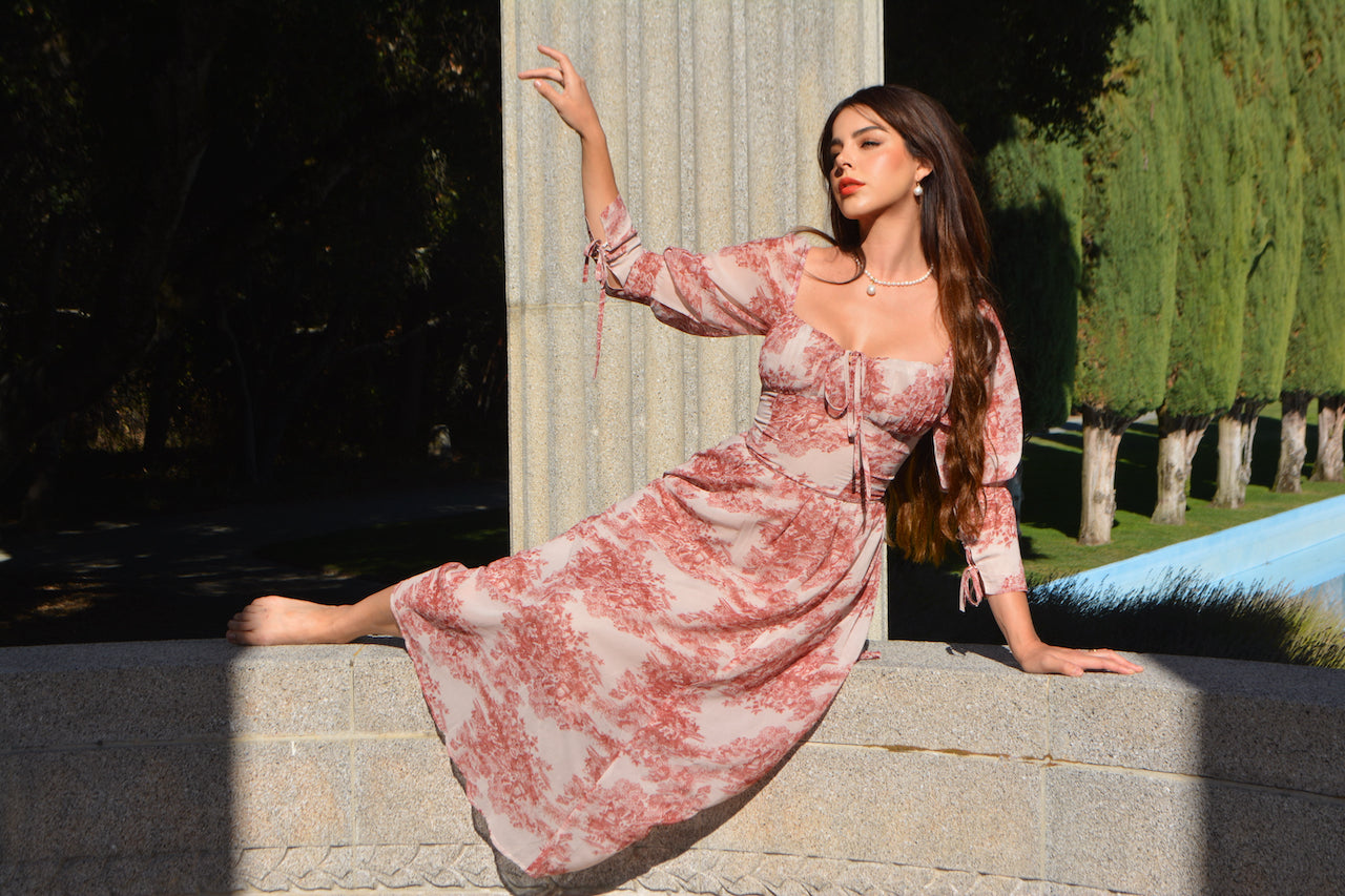 Autumn toile dress