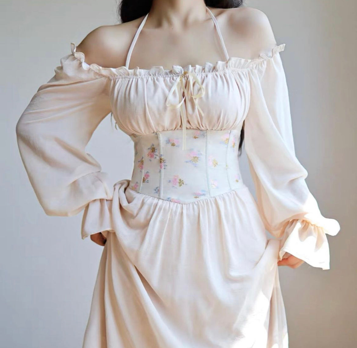 Giselle boned corset dress