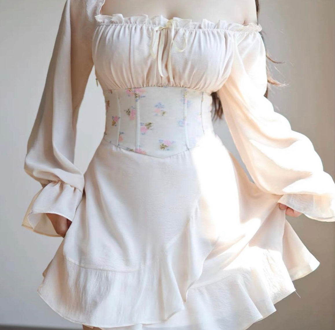 Giselle boned corset dress