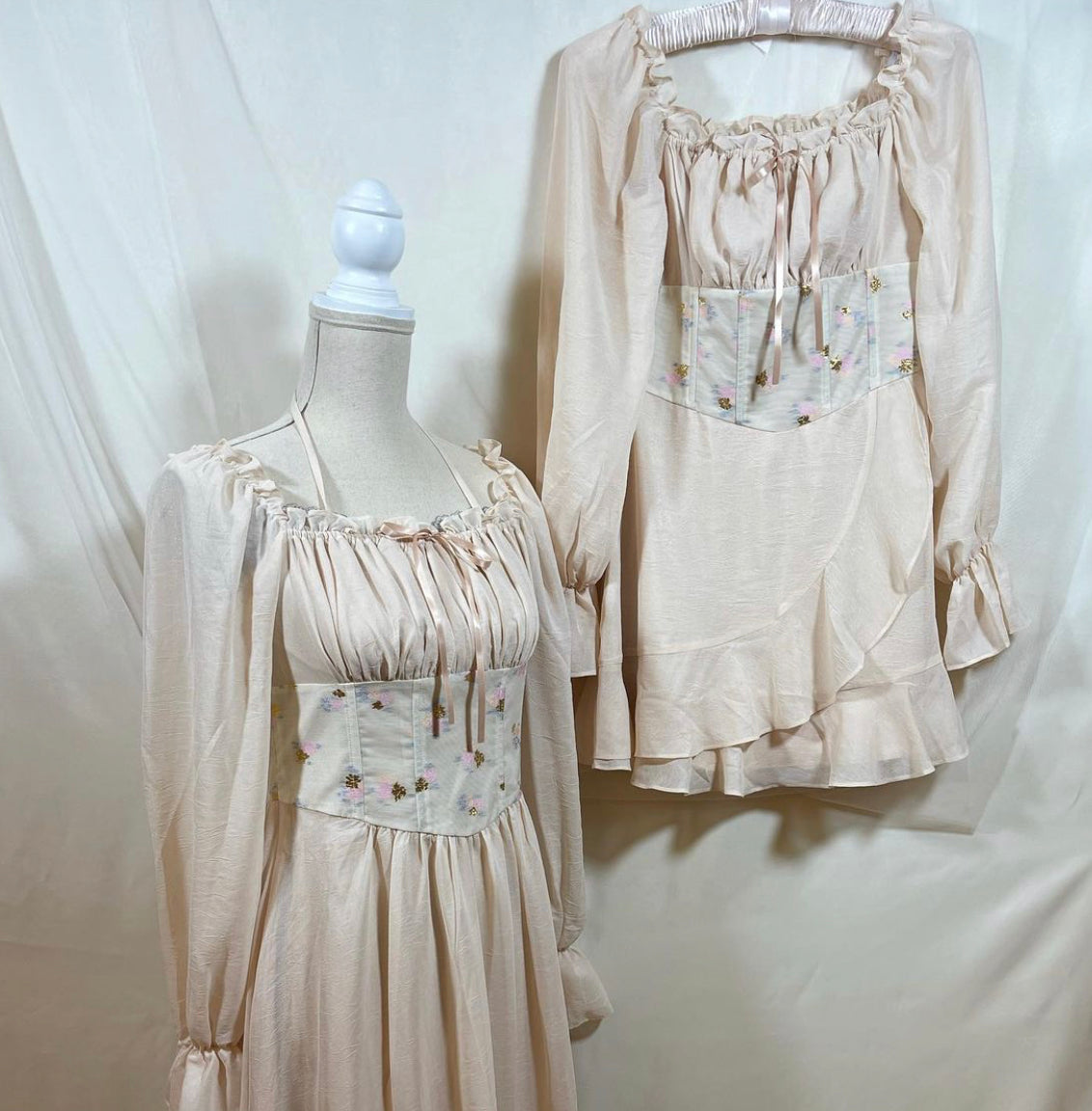 Giselle boned corset dress