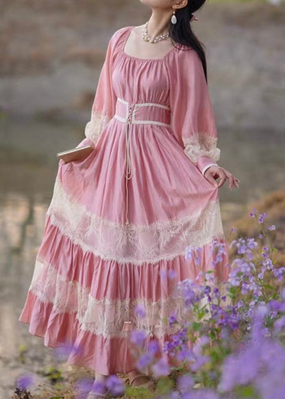 Pink peonies dress