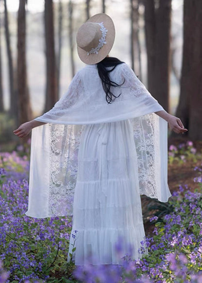 White moonflower dress