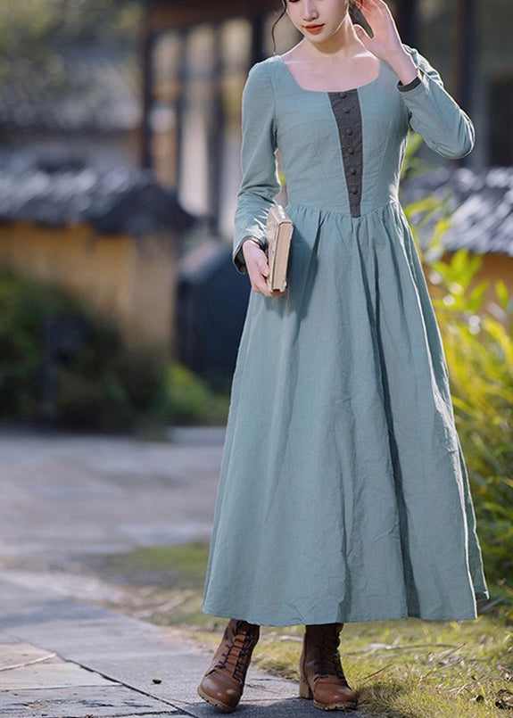 Green pea pie dress