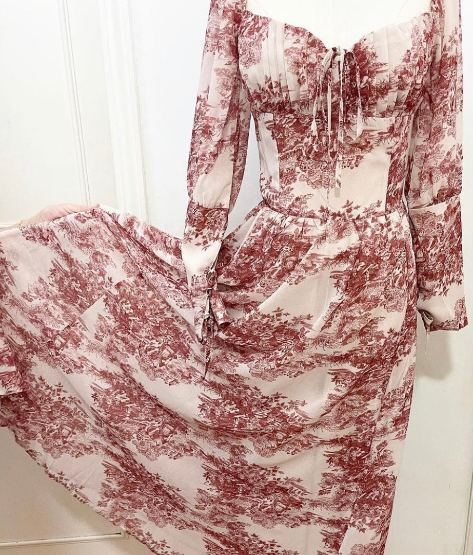 Autumn toile dress