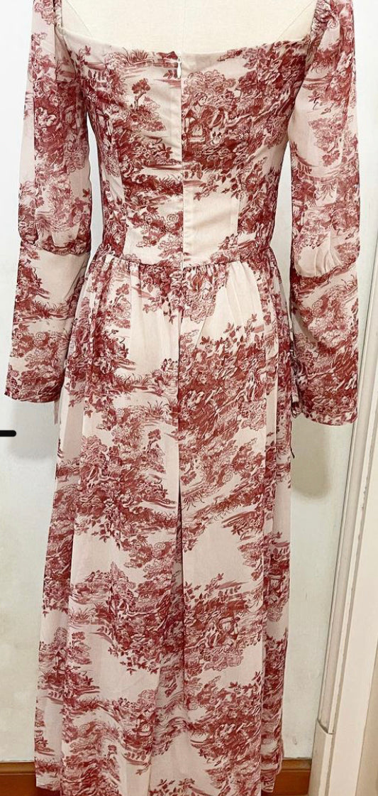 Autumn toile dress