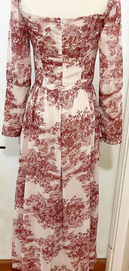 Autumn toile dress
