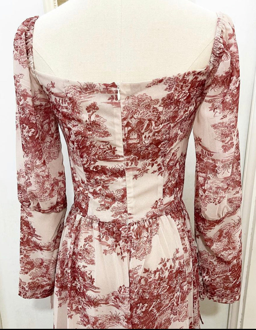 Autumn toile dress